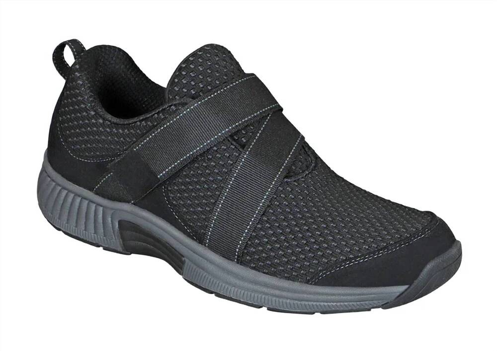 NEW ORTHOFEET women's elba stretch knit sneaker in black